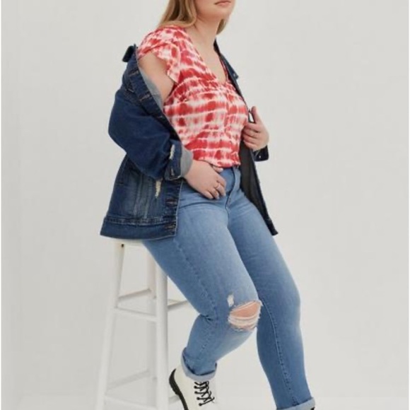 torrid Tops - Torrid Georgette Tulip Sleeve Top Size 5